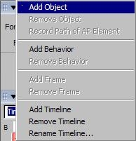 Dreamweaver Time Line