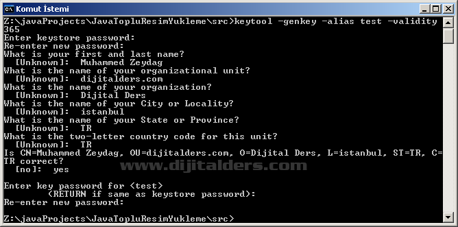 Kullanıcının Bilgisayarında İşlem Yapmaya Yetkili Güvenilir (Signed) Applet Yazmak