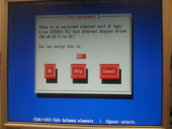 SmoothWall Express 3.1 Kurulumu