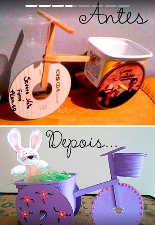 Atık CD ve Abeslang (Muayene Çubuğu) ile El işi